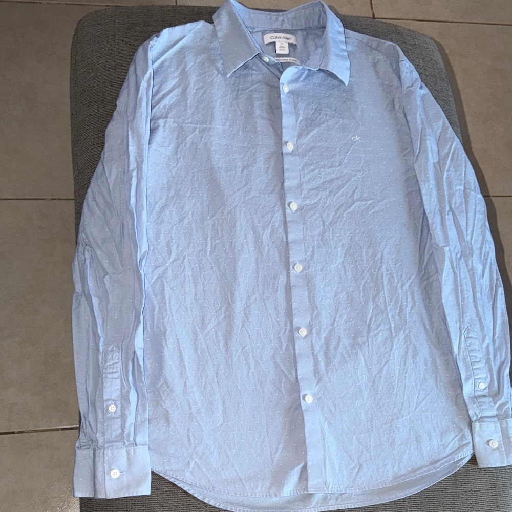 Calvin Klein Sky Blue Casual Shirt